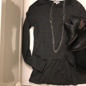 Long sleeve peplum shirt only